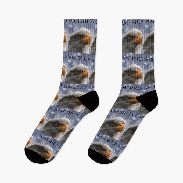 Item preview, AMERICA with an American Bald Eagle protecting our country. designed and sold by AmericaFreedom.