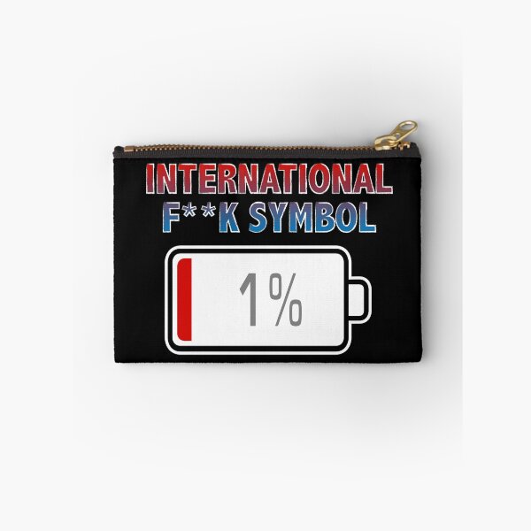 Item preview, International F**k Symbol with Battery at 1% designed and sold by Moodific.