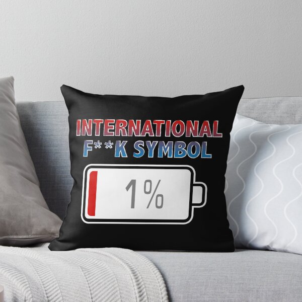 Item preview, International F**k Symbol with Battery at 1% designed and sold by Moodific.