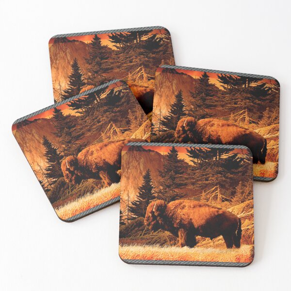 Item preview, Bison Buffalo Art native American Art Accents designed and sold by oldwestcowboy.