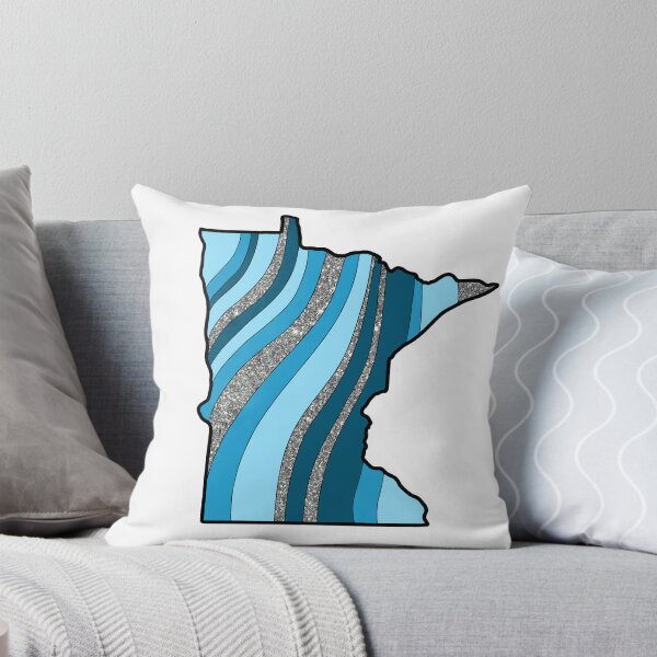 Item preview, blue glitter state of minnesota sticker designed and sold by bluemooseminny.