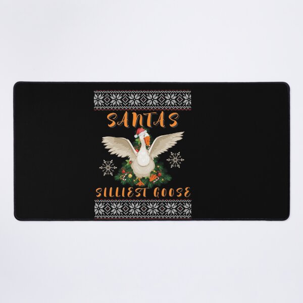 Item preview, Santa's silly goose christmas ugly sweater designed and sold by POPLIN ⭐ ⭐ ⭐ ⭐ ⭐.
