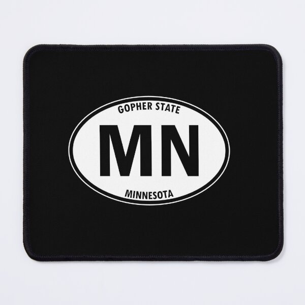 Item preview, Minnesota, MN, Gopher State - State Abbreviation and Motto Oval Travel Bumper Sticker for your Car or Luggage.  designed and sold by BBTravels.