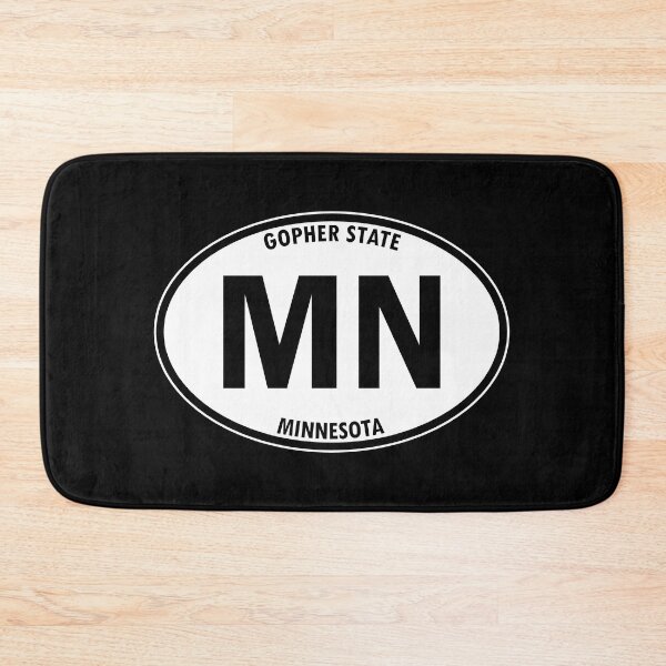 Item preview, Minnesota, MN, Gopher State - State Abbreviation and Motto Oval Travel Bumper Sticker for your Car or Luggage.  designed and sold by BBTravels.
