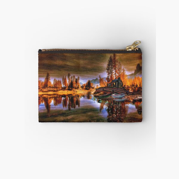 Item preview, Camping an fishing by the Lake oil Painting By Nowell designed and sold by oldwestcowboy.