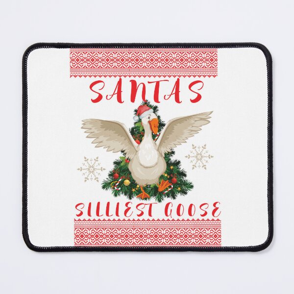 Item preview, santa's silliest goose christmas ugly sweater designed and sold by POPLIN ⭐ ⭐ ⭐ ⭐ ⭐.
