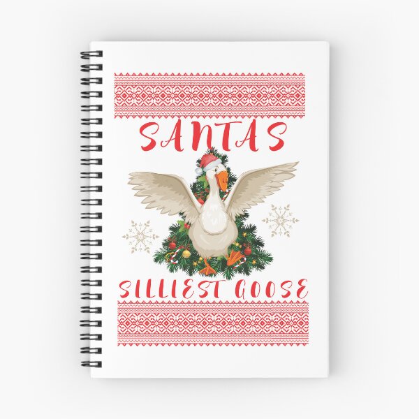 Item preview, santa's silliest goose christmas ugly sweater designed and sold by POPLIN ⭐ ⭐ ⭐ ⭐ ⭐.