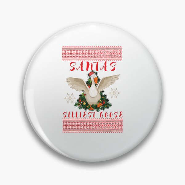 Item preview, santa's silliest goose christmas ugly sweater designed and sold by POPLIN ⭐ ⭐ ⭐ ⭐ ⭐.