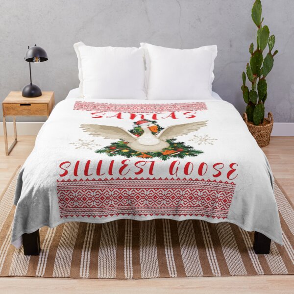 Item preview, santa's silliest goose christmas ugly sweater designed and sold by POPLIN ⭐ ⭐ ⭐ ⭐ ⭐.