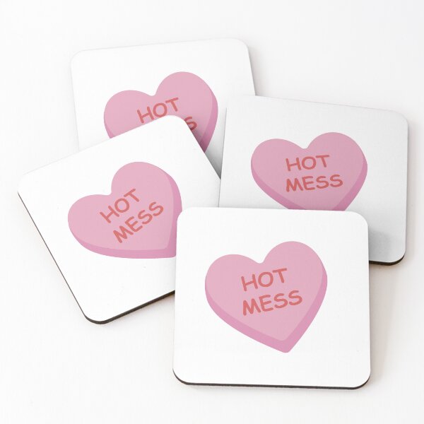 Item preview, "Hot Mess" Pink Candy Heart designed and sold by burlybot.