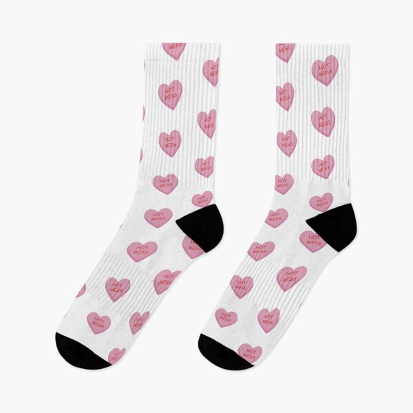 Item preview, "Hot Mess" Pink Candy Heart designed and sold by burlybot.