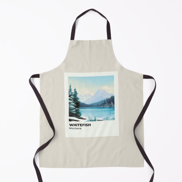 Item preview, Whitefish Montana landscape painting framed designed and sold by InvestingRoad.