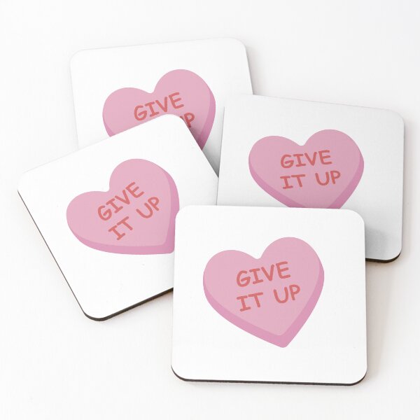 Item preview, "Give it Up" Funny Pink Candy Heart designed and sold by burlybot.