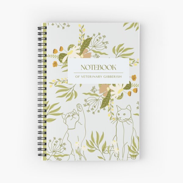 Item preview, Veterinary Gibberish, Funny Spiral notebook for Veterinary Professional - Veterinary Day Gift Idea for Vet Nurses, Vet Techs, Reception, RVN designed and sold by Verubi.