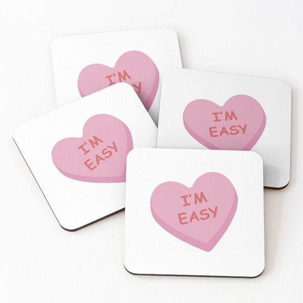 Item preview, "I'm Easy" Funny Pink Candy Heart designed and sold by burlybot.