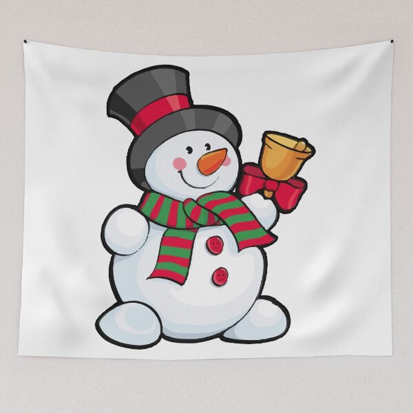 Item preview, Snowman With Bell designed and sold by RevivalGraphic.