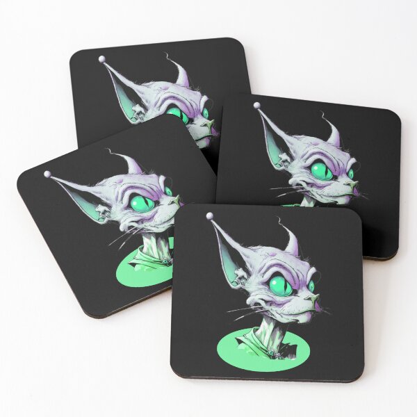 Item preview, ALIEN CAT MONOCROMATHIC designed and sold by JequiPrint.