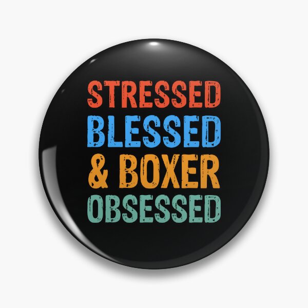 Item preview, Stressed Blessed and Boxer Obsessed Dog Gift  designed and sold by Guarddogdrive.
