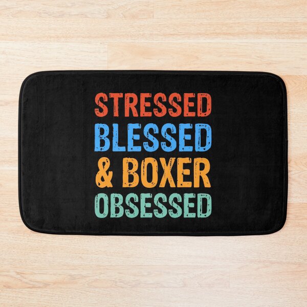 Item preview, Stressed Blessed and Boxer Obsessed Dog Gift  designed and sold by Guarddogdrive.