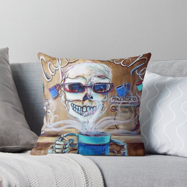 Item preview, Mi Cafe Con Leche acrylic painting by artist Heather Calderón designed and sold by HCalderonArt.