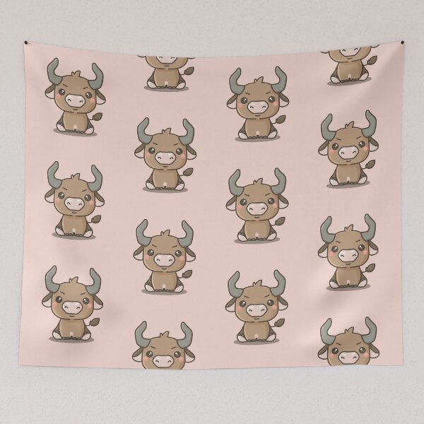 Item preview, Cute Little Bull designed and sold by HappyDoodlen.