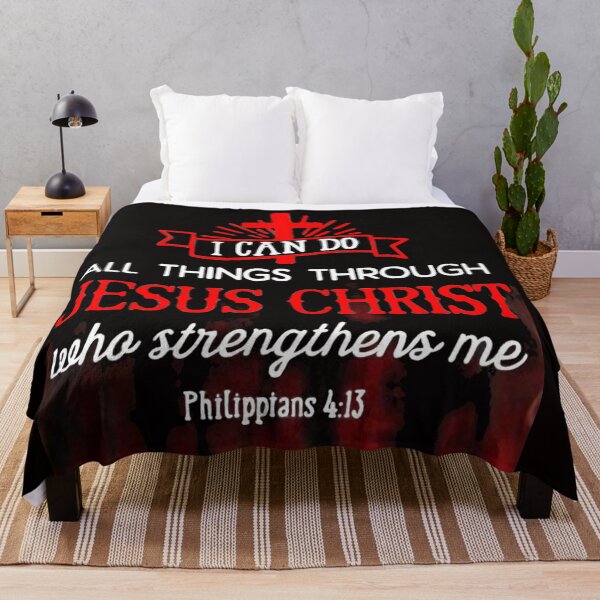 Item preview, All Things through Jesus Christ GREEN designed and sold by Rowena Jones.