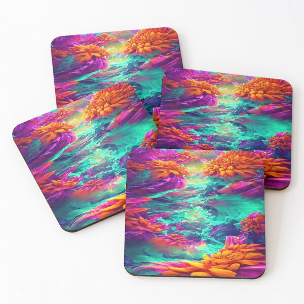 Item preview, Abstract fantasy River in Vivid Color designed and sold by calibrit.