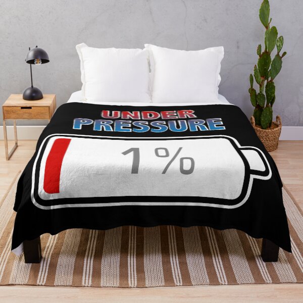 Item preview, Under Pressure with Battery at 1% designed and sold by Moodific.