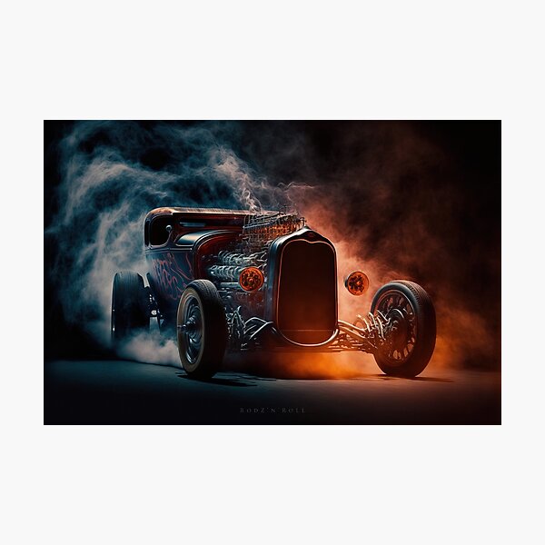Item preview, Hot Rod Burnout #27, a perfect gift for all American Muscle Car fans designed and sold by RodZnRoll.