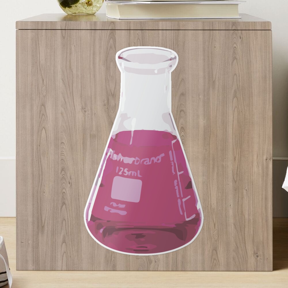 Pink Chemistry Flask Drink Tumbler