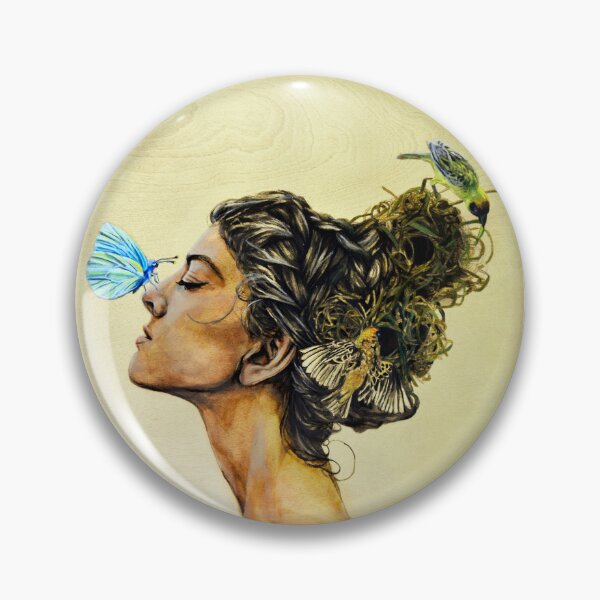 Item preview, Air Elemental with forest friends on wood designed and sold by AmandaFineArt.