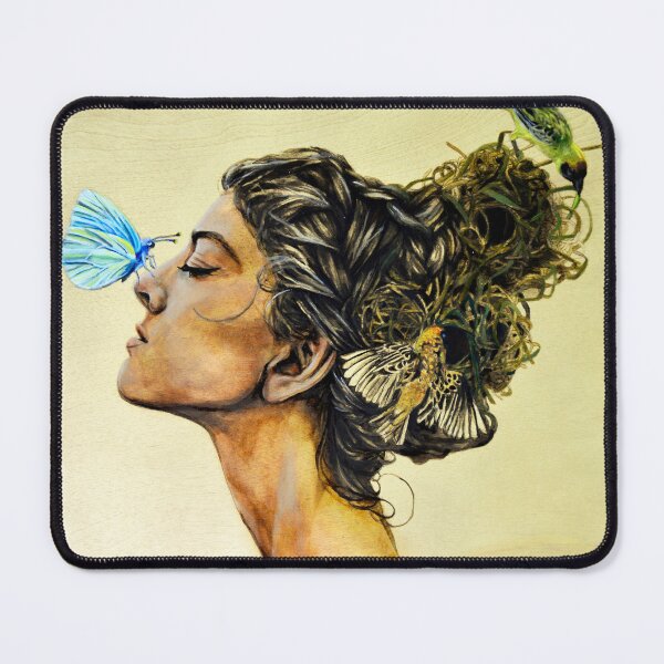 Item preview, Air Elemental with forest friends on wood designed and sold by AmandaFineArt.