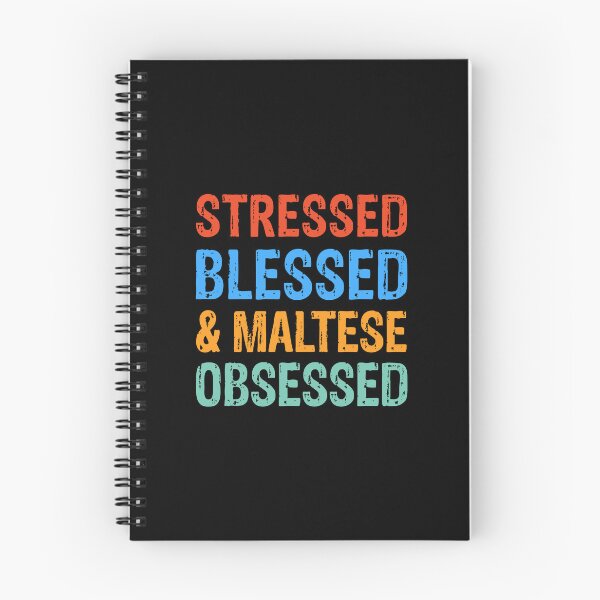Item preview, Stressed Blessed and Maltese Obsessed Dog Gift  designed and sold by Guarddogdrive.