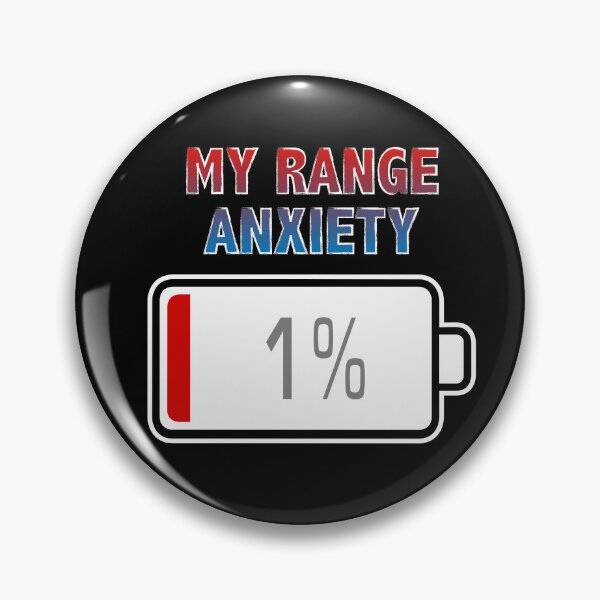 Item preview, My Range Anxiety with Battery at 1% designed and sold by Moodific.
