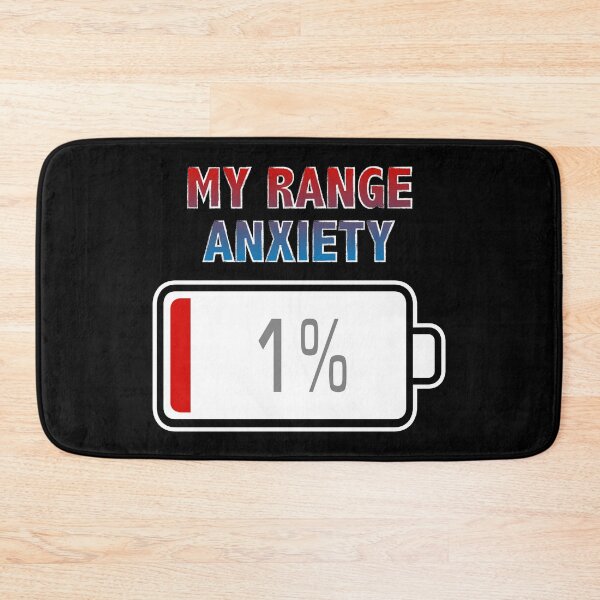 Item preview, My Range Anxiety with Battery at 1% designed and sold by Moodific.