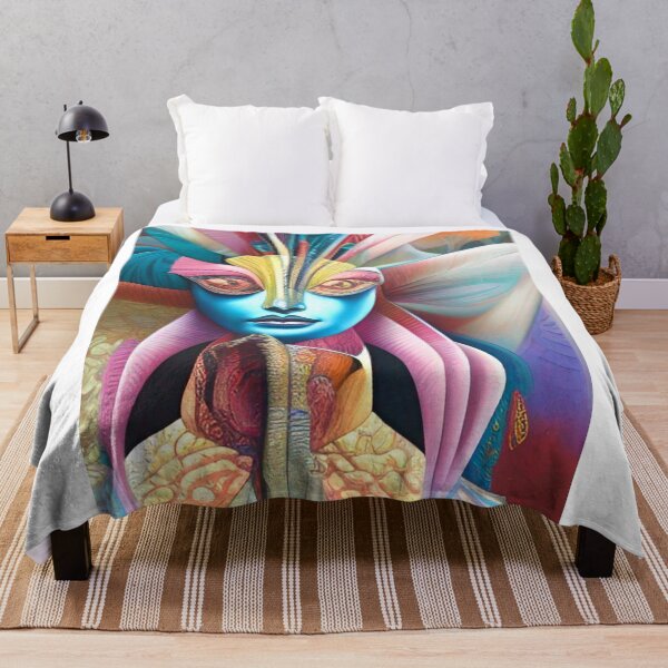 Item preview, Fantasy, young woman portrait fine art. Colorful, abstract wall art as prints, on canvas, or large posters. Wall art decor for your home. designed and sold by JoelsCorner.