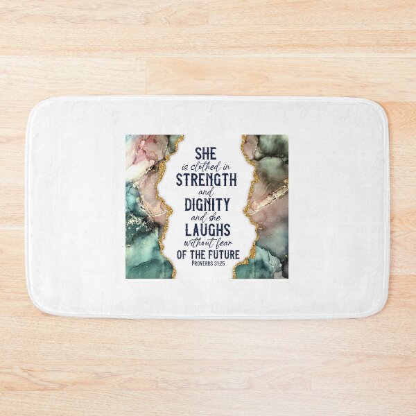 Item preview, She is clothed in strength and dignity and she laughs without fear of the future designed and sold by Mondir ⭐⭐⭐⭐⭐.