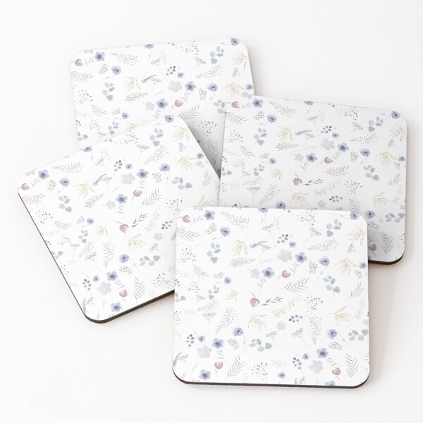 Item preview, abstract wildflower pattern  designed and sold by ColorandColor.