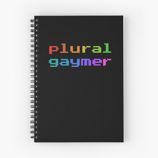 Item preview, Plural Gaymer (Retro Pixel Rainbow) designed and sold by Collective Tey.