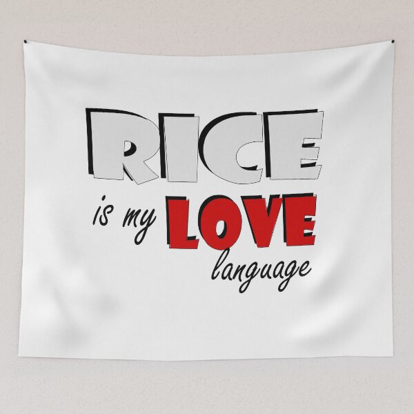 Item preview, rice is my love language designed and sold by Mewnew.