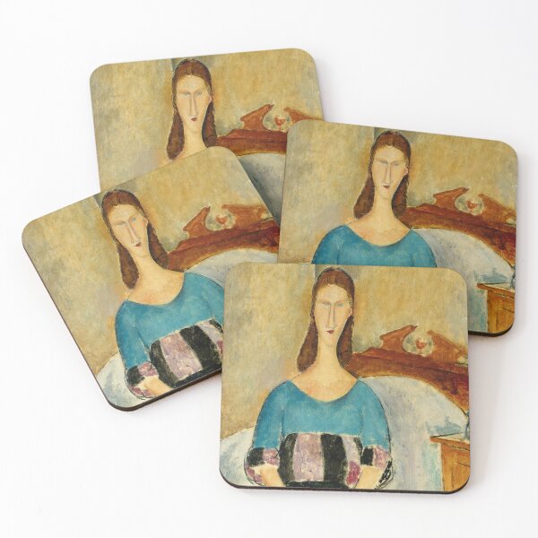 Aperçu de l'œuvre Amedeo Modigliani - Portrait de Jeanne Hébuterne créée et vendue par TwistedCity.