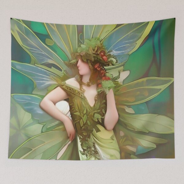 Item preview, Vintage Absinthe Art Deco Green Fairy designed and sold by ZiolaRosa.