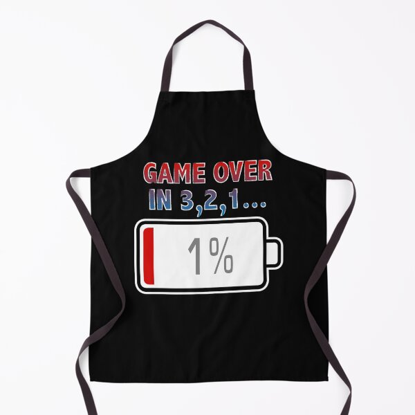 Item preview, Game Over In 3, 2, 1... with Battery at 1% designed and sold by Moodific.