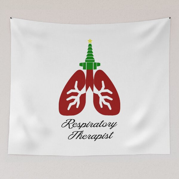 Item preview, Oxygen Christmas Tree with Lung, Respiratory Therapist Christmas designed and sold by BearAndCat.