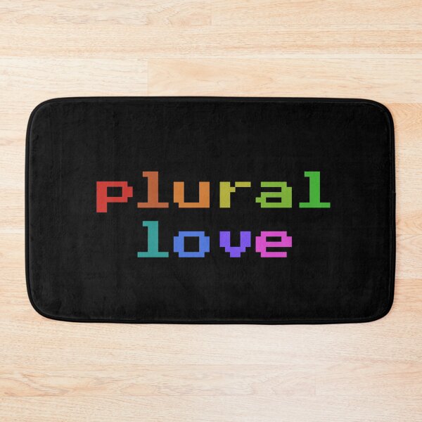 Item preview, Plural Love (Retro Pixel Rainbow) designed and sold by Collective Tey.