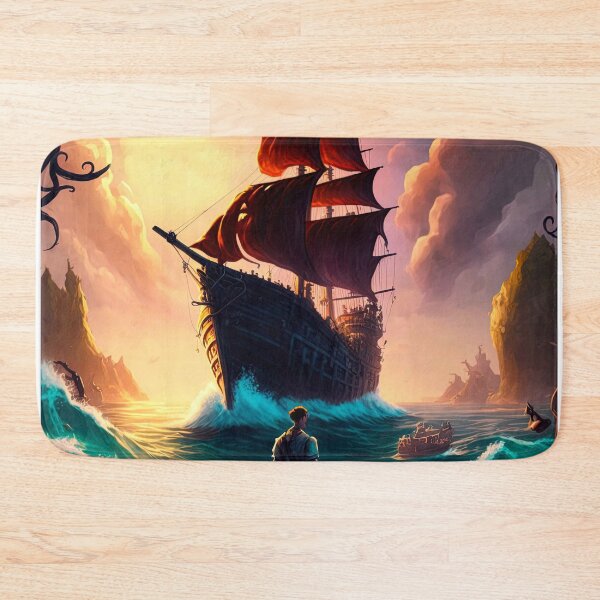 Item preview, Pirates in the Caribbean ocean on a cover designed and sold by Paraverse.