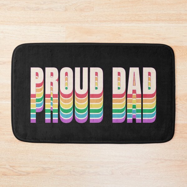 Item preview, Proud Dad LGBTQ Pride Ally Father's Day designed and sold by Queer Pride Shop.