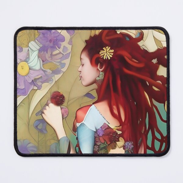 Item preview, Beautiful Women Dreadlocks Flowers Boho Hippie  designed and sold by ZiolaRosa.
