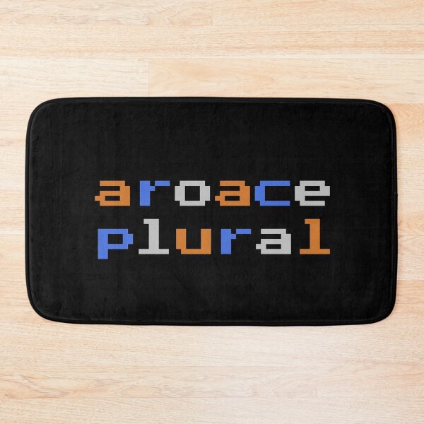 Item preview, Aro Ace Plural (Retro Pixel Beach Sunset Palette) designed and sold by Collective Tey.
