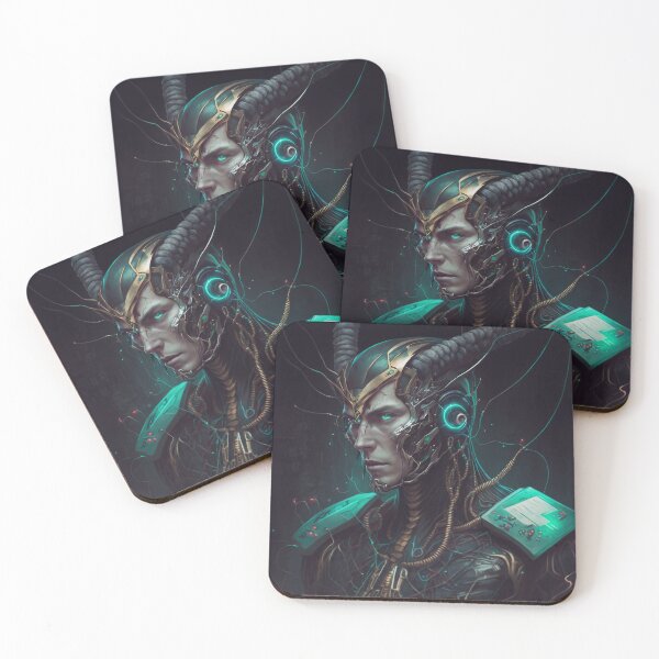Item preview, Cybernetic Cyborg Inspired Loki, Midjourney AI designed and sold by AICreateWorlds.